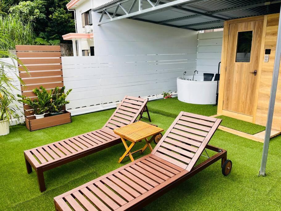 うるま市 新規オープン サウナ Bbq ジャグジー付き 最大7名 無料駐車場4台 ビーチまで車で5分 Sky Houseヴィラ エクステリア 写真